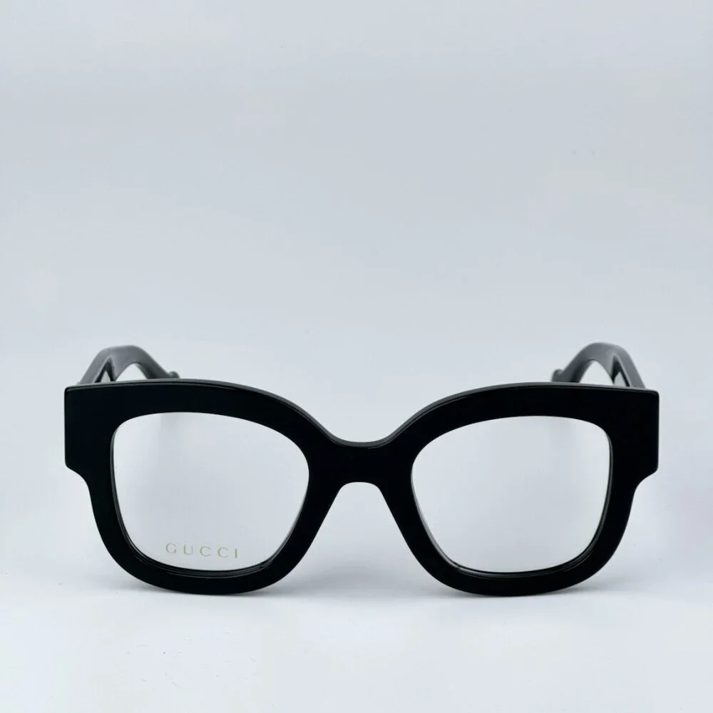 Gucci GG1423O 001 BRAND NEW Eyeglasses Black Square Men - Picture 8 of 14